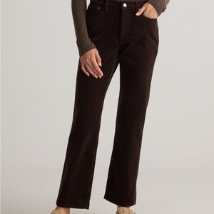 Organic Stretch Corduroy Straight Leg Pants